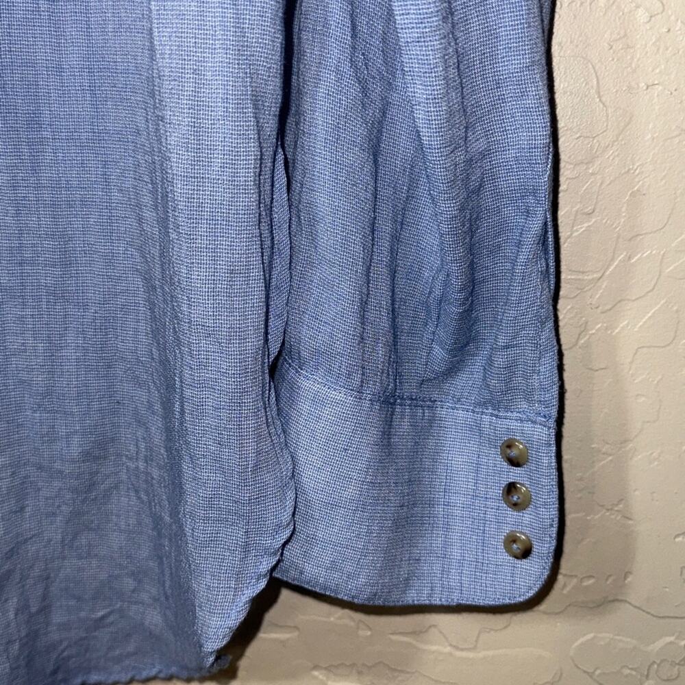Free people that’s a wrap oversized lightweight beachy button up shirt size M - Picture 6 of 8